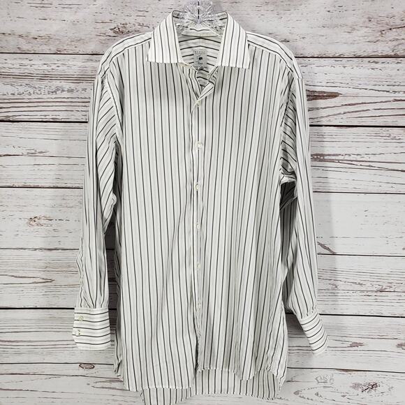 Robert Talbott Estate Men's Limited Edition Striped Dress Shirt Size 16 - Picture 1 of 15
